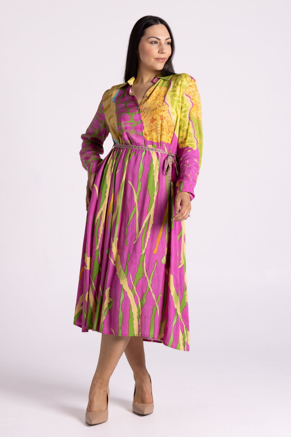 Silvermaple Collection - Isle of Capri Dress | Pink Swirl - Dress - Silvermaple Boutique