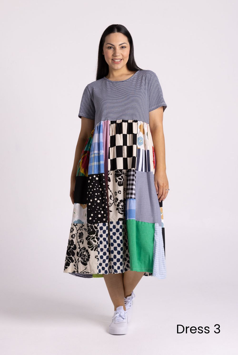 Silvermaple Collection - Patchwork Dress | Multi - Dress - Silvermaple Boutique