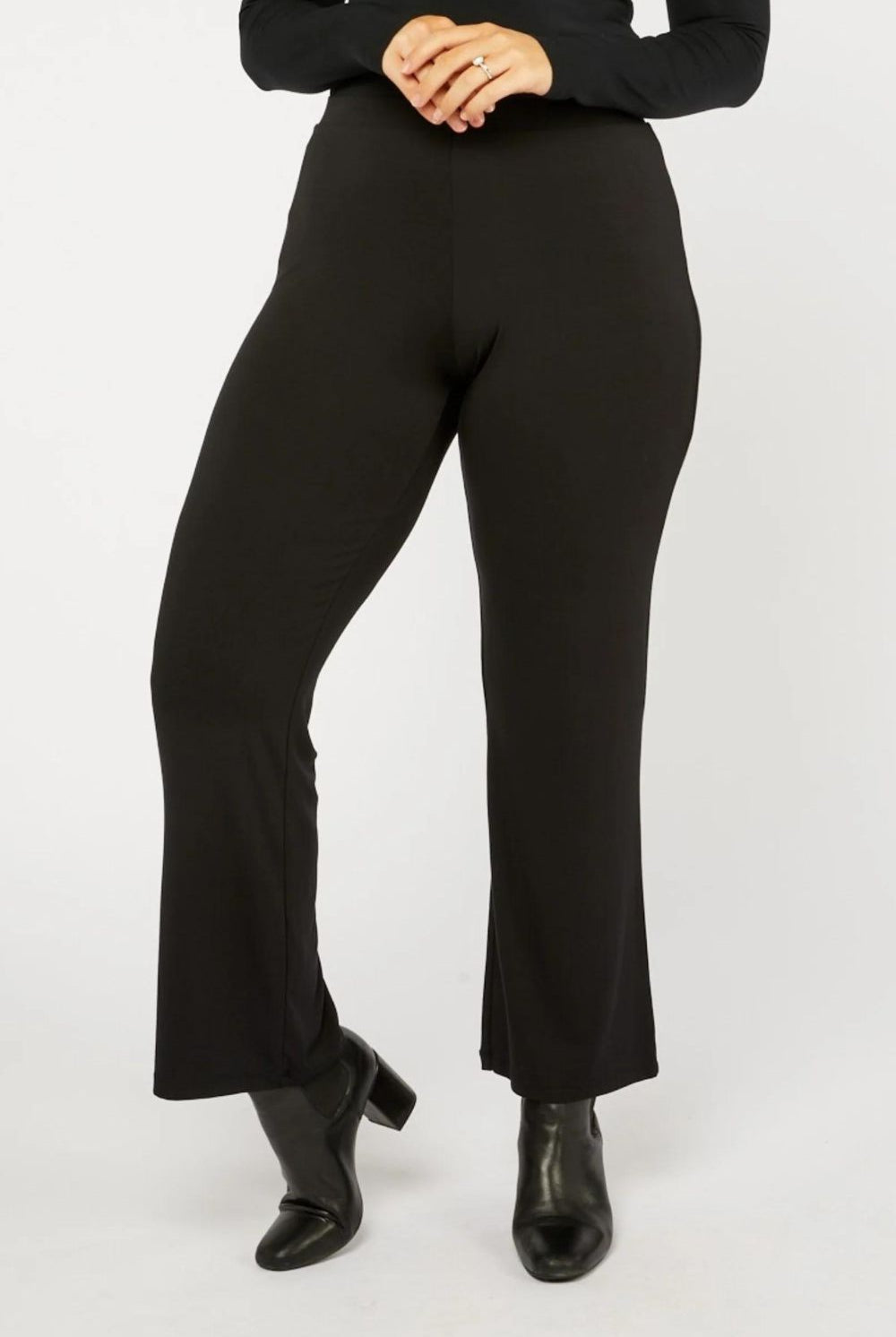 Tani - Full Straight Pant | Black - Pants - Silvermaple Boutique