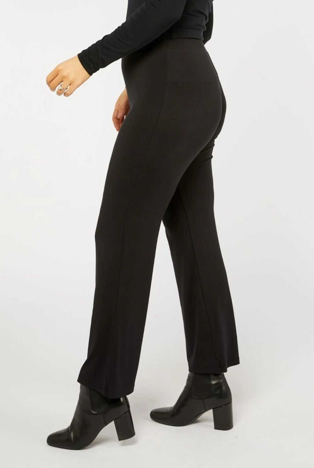 Tani - Full Straight Pant | Black - Pants - Silvermaple Boutique