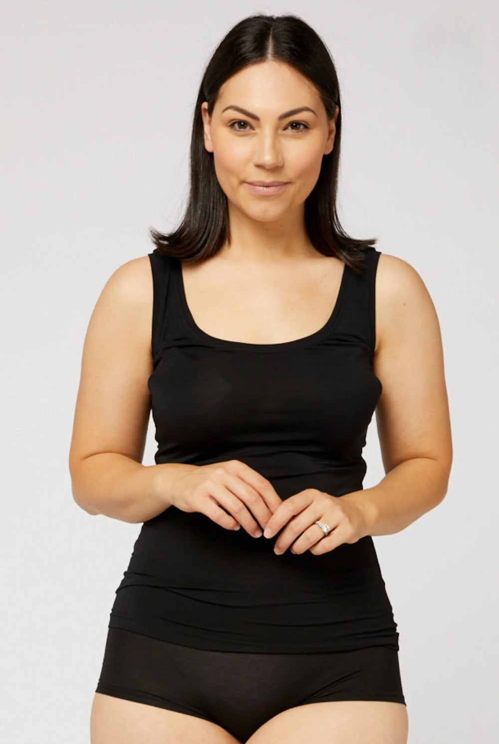 Tani - Scoop Tank | Black - T-Shirt - Silvermaple Boutique