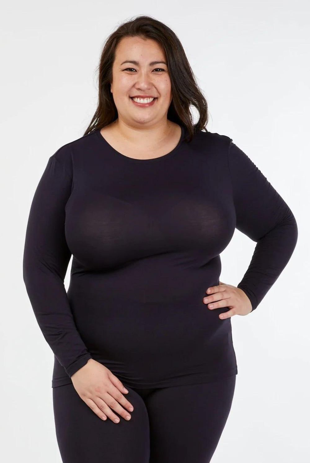 Tani - High Neck Long Sleeve Top - Top - Silvermaple Boutique