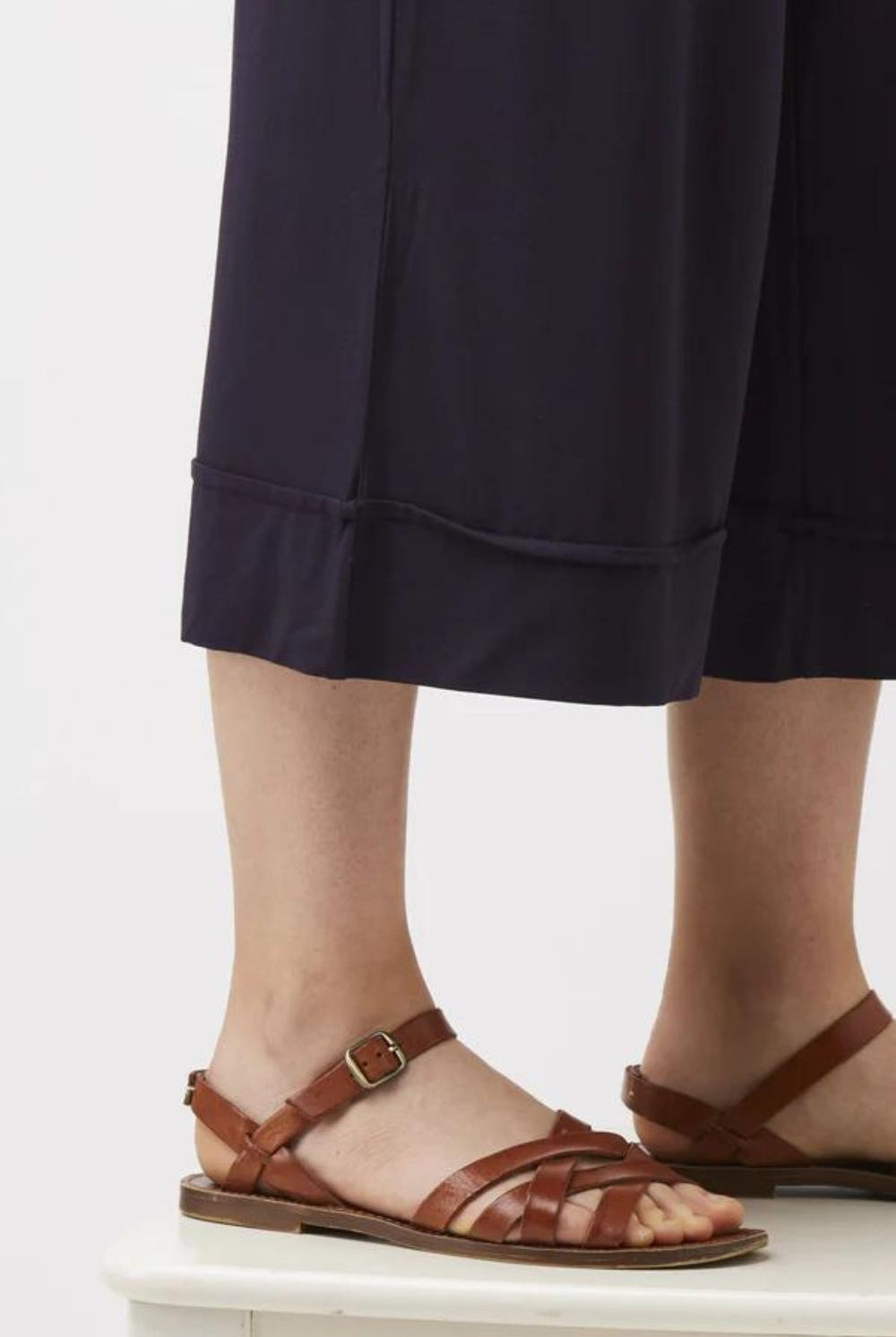 Tani - Culotte Resort Pant | Navy - Pants - Silvermaple Boutique