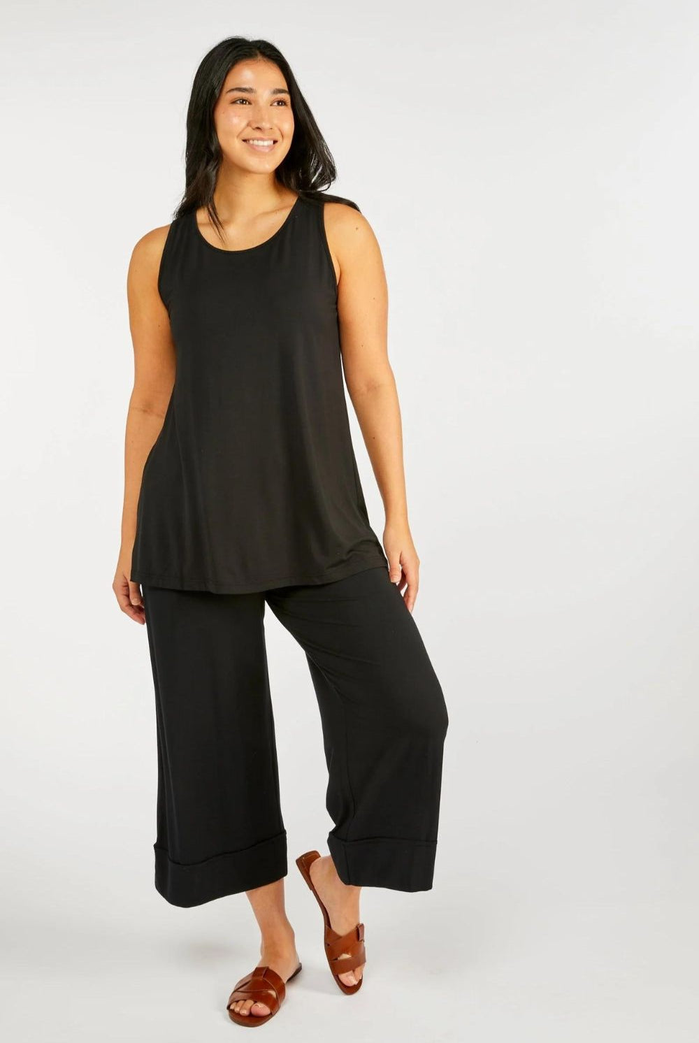 Tani - Culotte Resort Pant | Black - Pants - Silvermaple Boutique