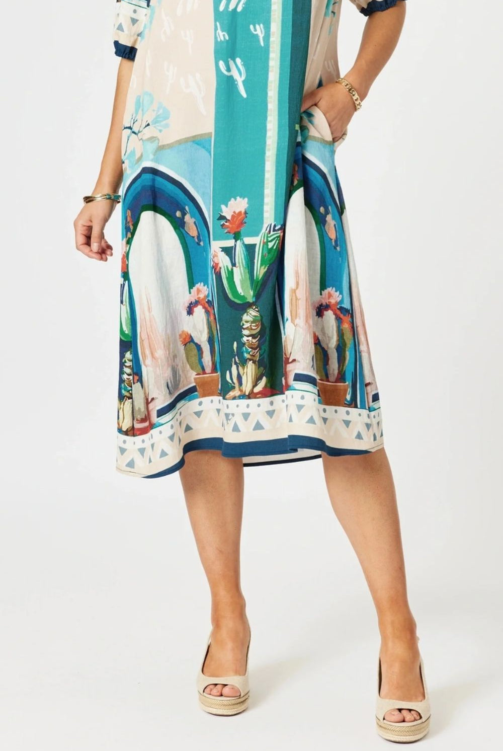 Threadz & Clarity - The Tulum Dress | Blue/Multi - Dress - Silvermaple Boutique
