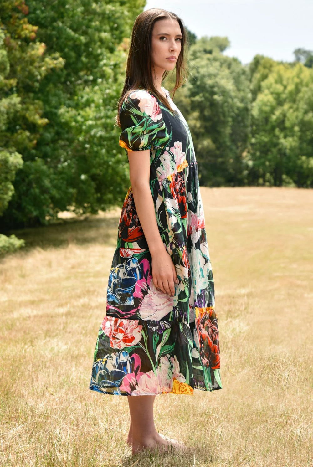 Trelise Cooper - Dreaming Of Spring Dress | Black Floral - Dress - Silvermaple Boutique