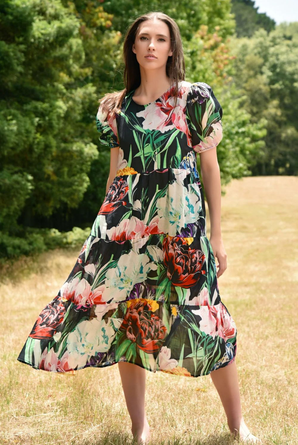 Trelise Cooper - Dreaming Of Spring Dress | Black Floral - Dress - Silvermaple Boutique