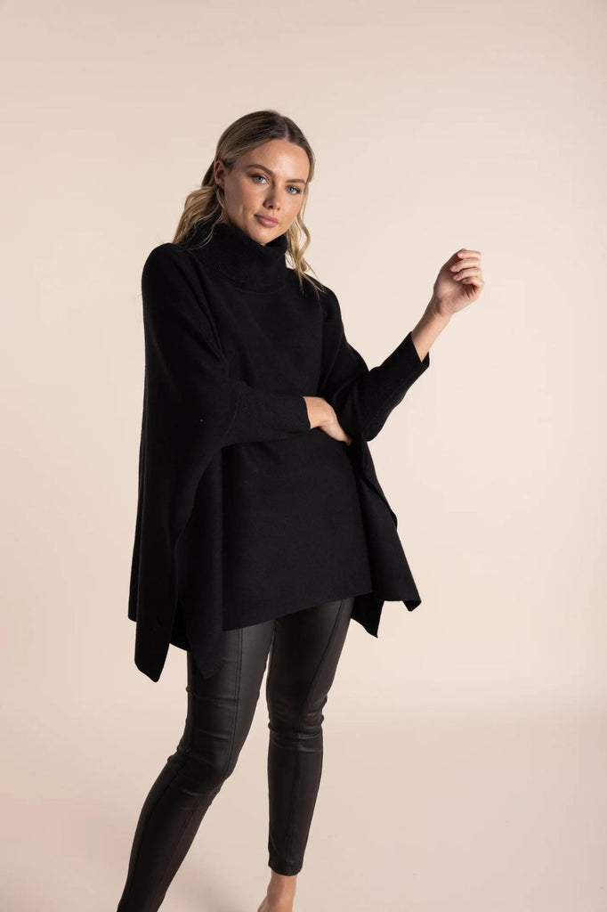 Oversized Pullover | Black - Silvermaple Boutique