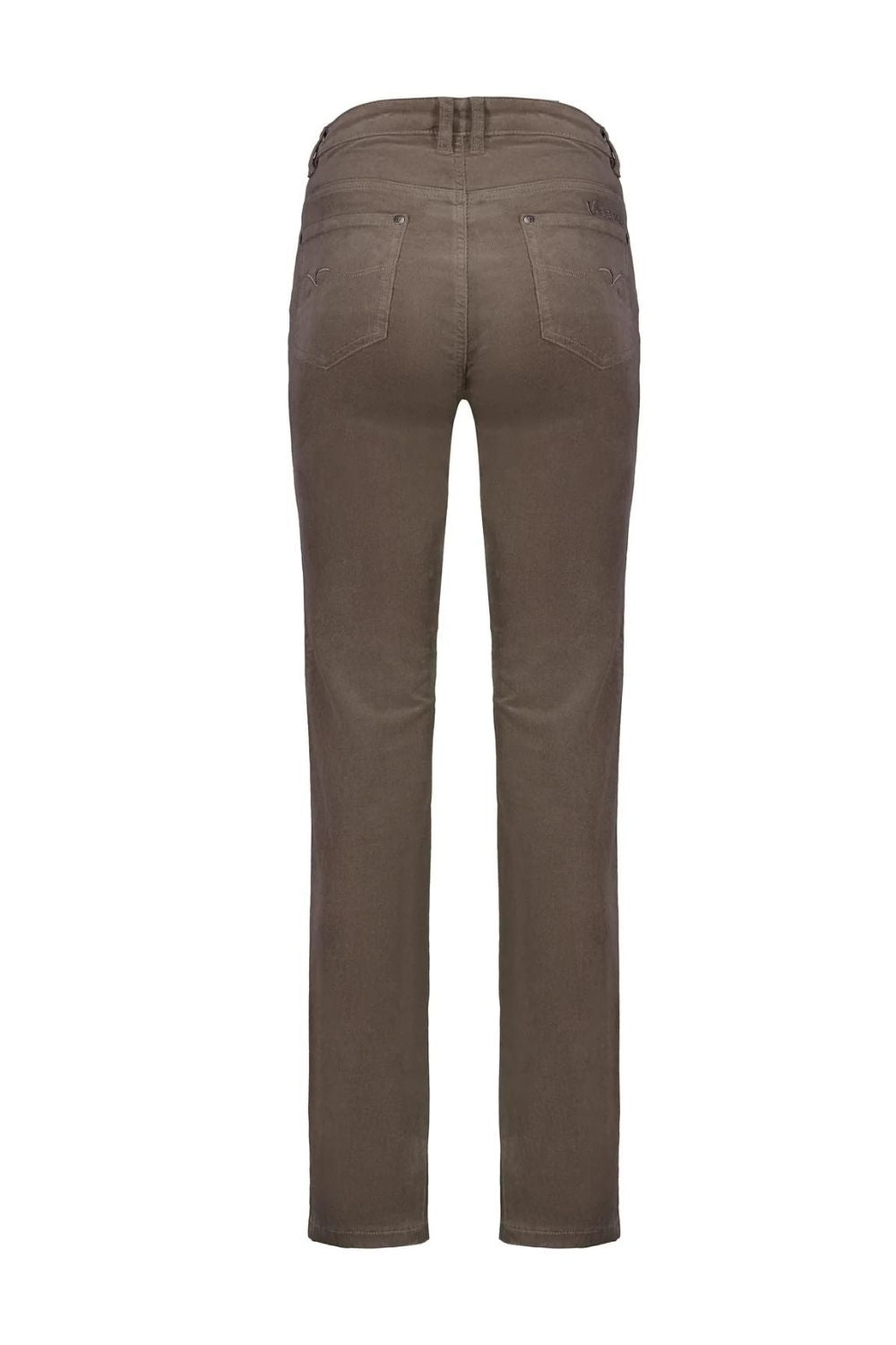 Vassalli - Straight Leg Fly Cords | Taupe - Pants - Silvermaple Boutique