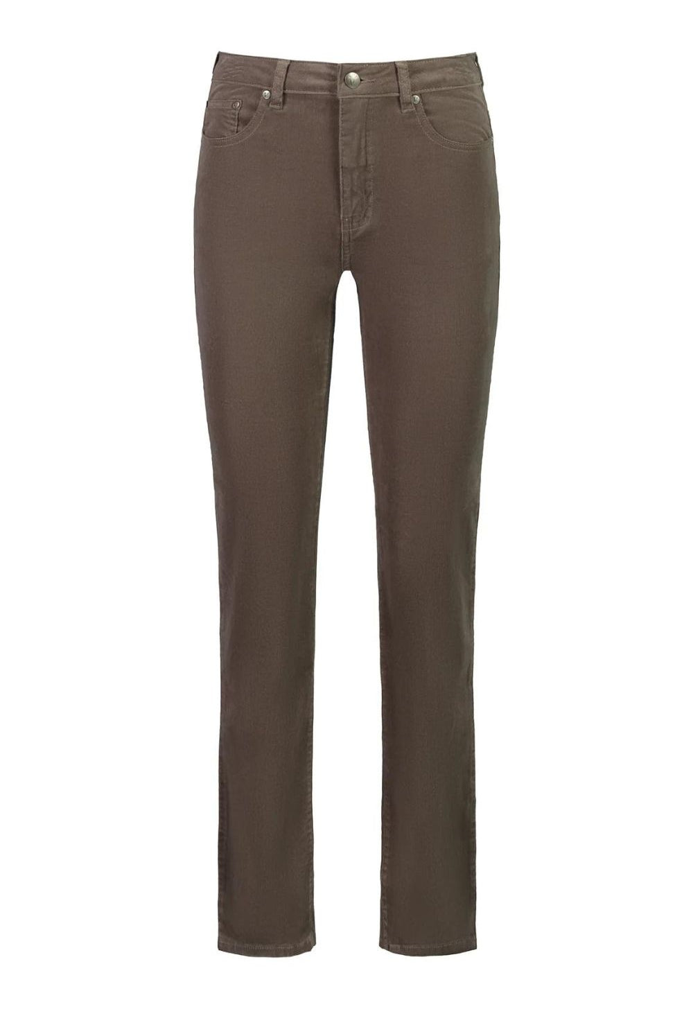 Vassalli - Straight Leg Fly Cords | Taupe - Pants - Silvermaple Boutique