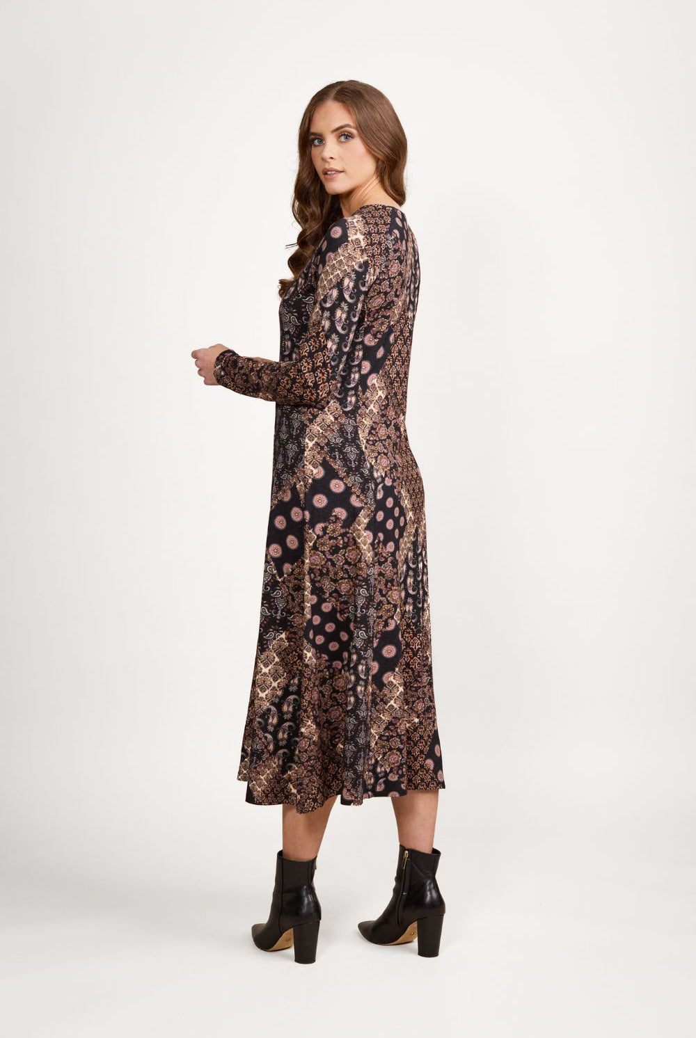 Vassalli - Longline Swing Knit Dress | Rhapsody - Dress - Silvermaple Boutique