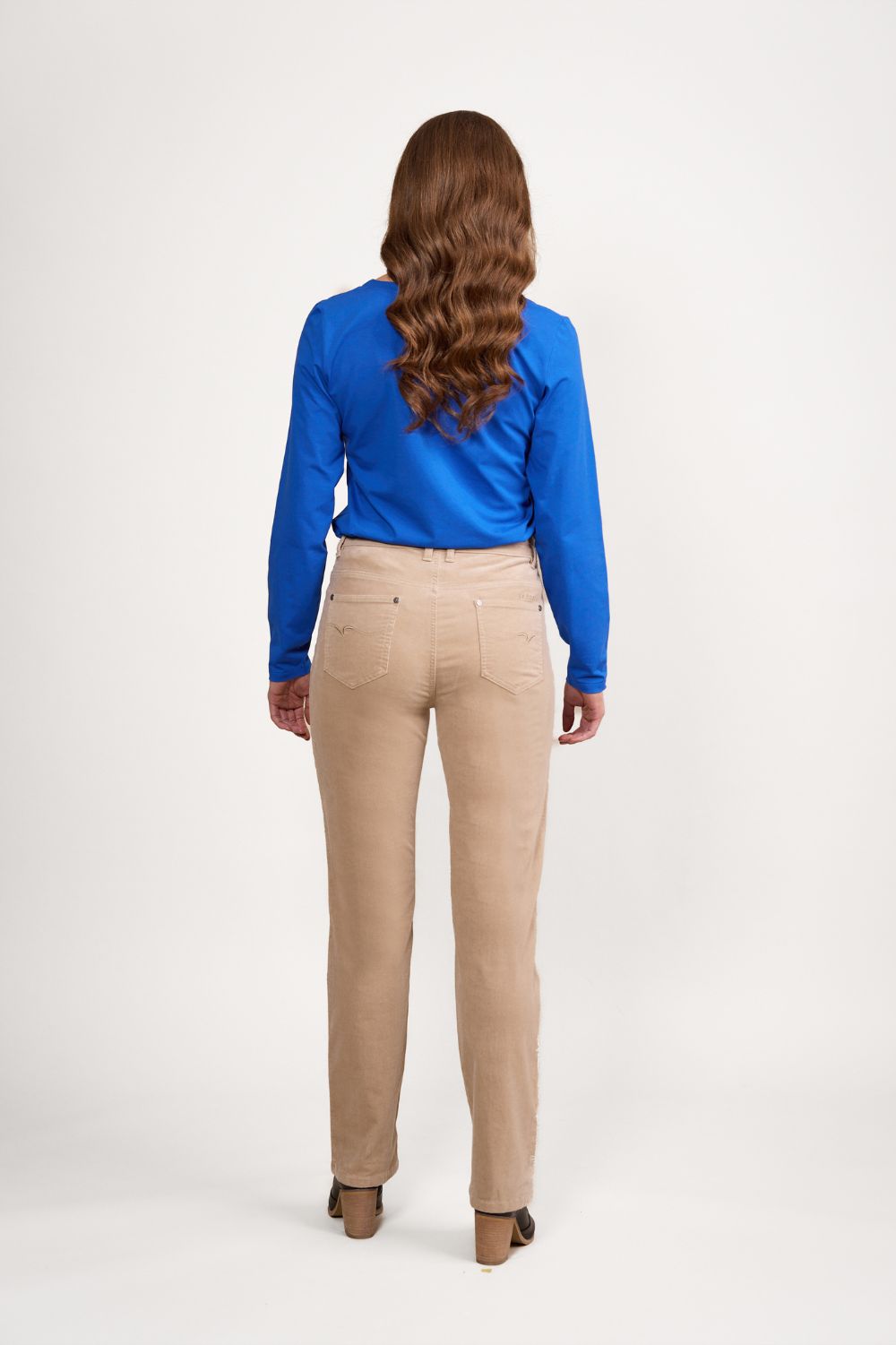 Vassalli - Straight Leg Pinwale Cord Pant | Oat - Pants - Silvermaple Boutique