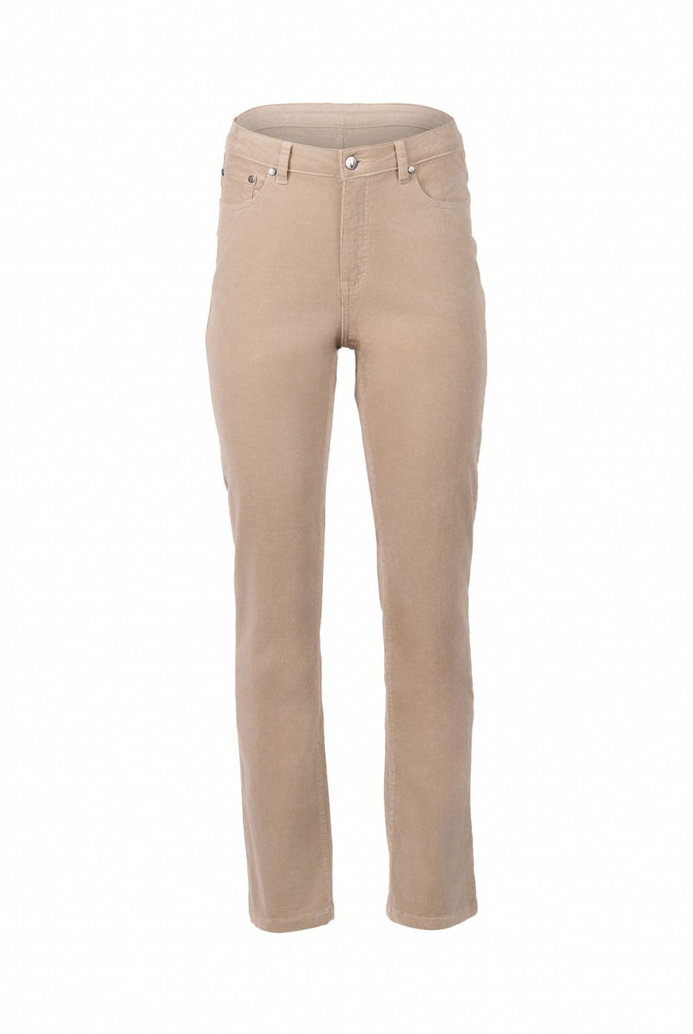 Vassalli - Straight Leg Pinwale Cord Pant | Oat - Pants - Silvermaple Boutique