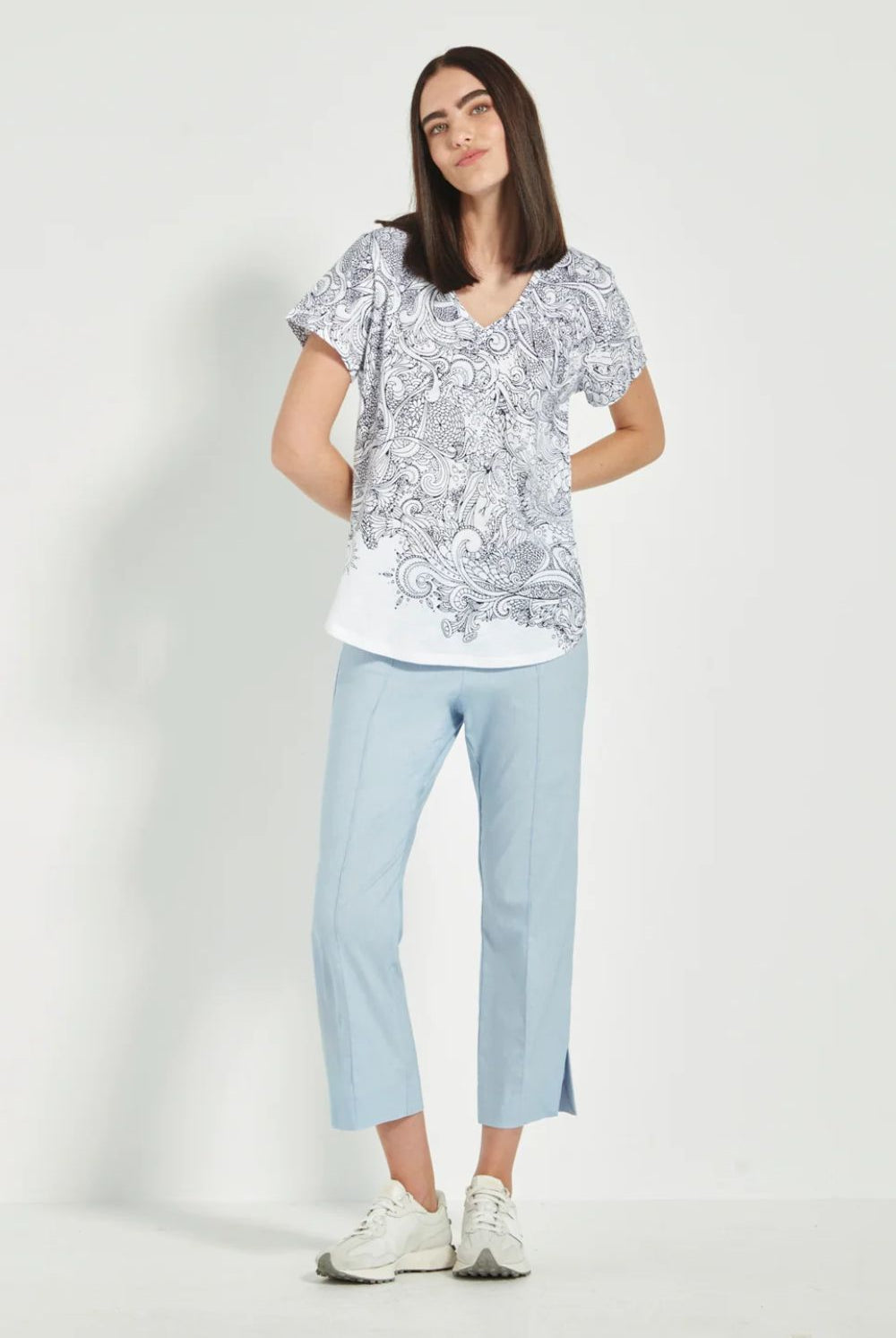 Verge - Verge Acrobat 7/8 Pant | Chambray - Pants - Silvermaple Boutique
