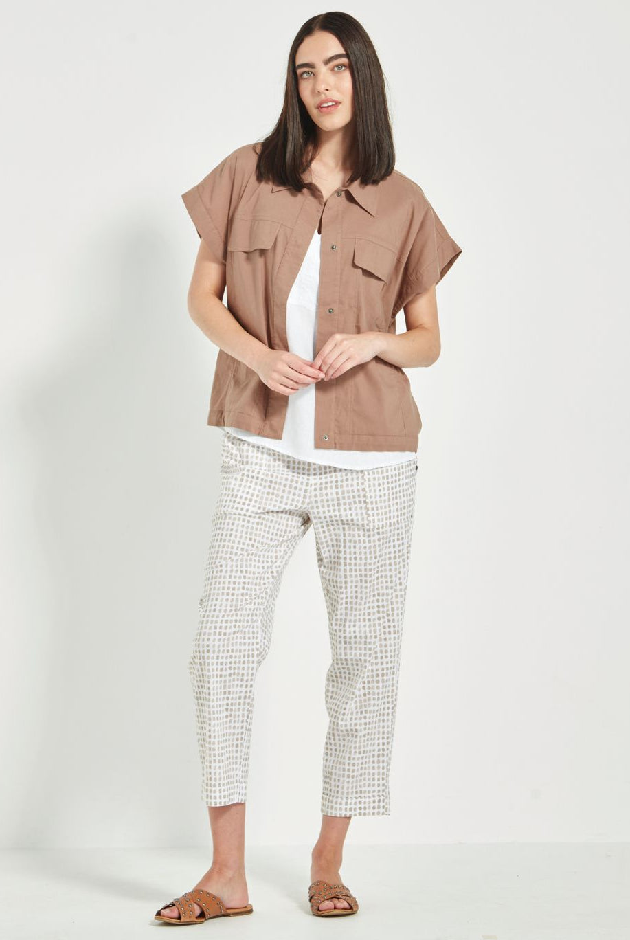 Verge - Verge Acrobat Tile Pant | Bark - Pants - Silvermaple Boutique