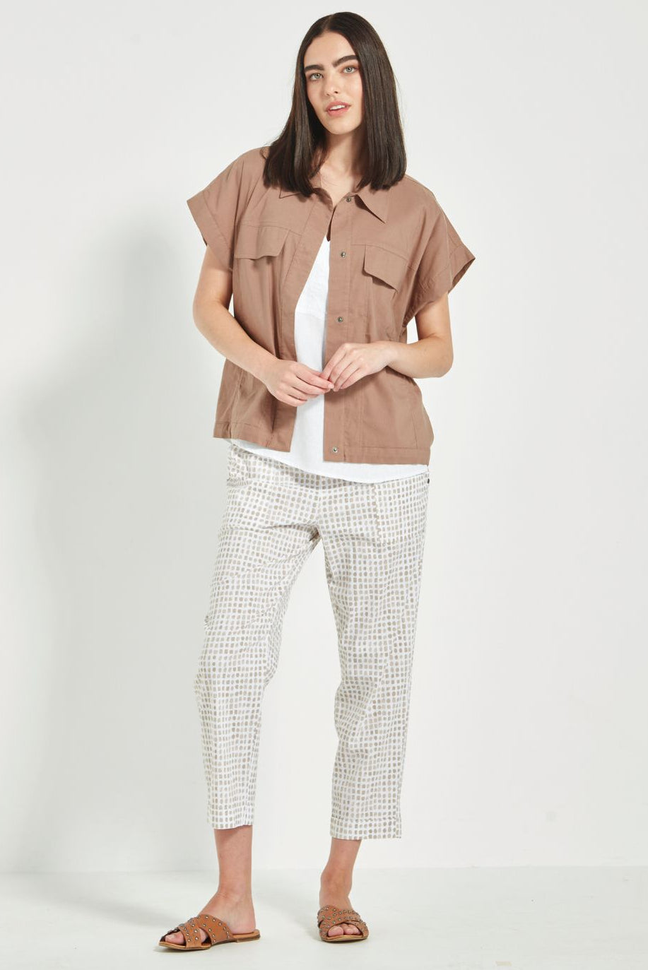 Verge - Verge Acrobat Tile Pant | Bark - Pants - Silvermaple Boutique