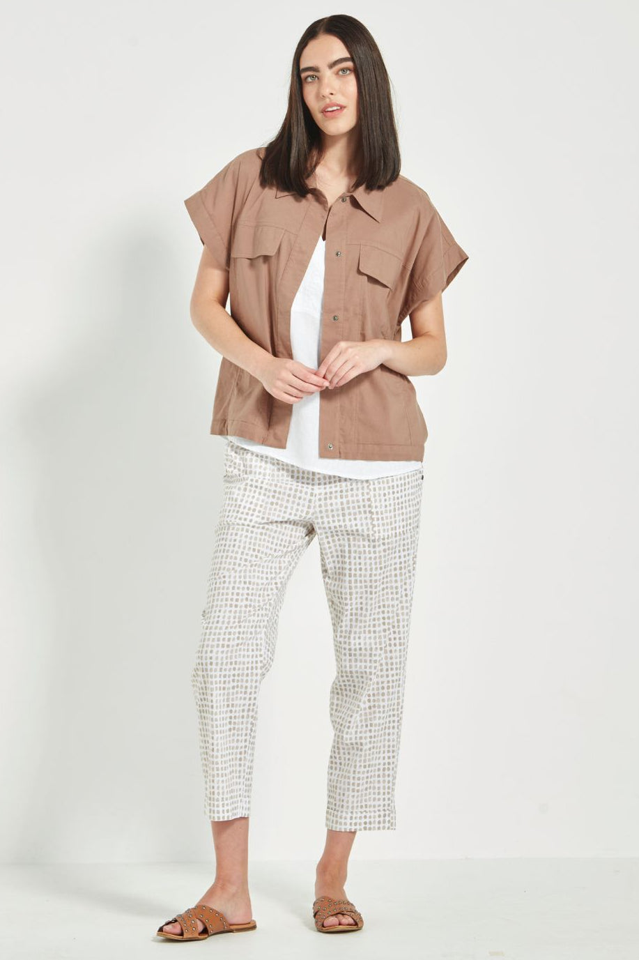 Verge - Verge Acrobat Tile Pant | Bark - Pants - Silvermaple Boutique