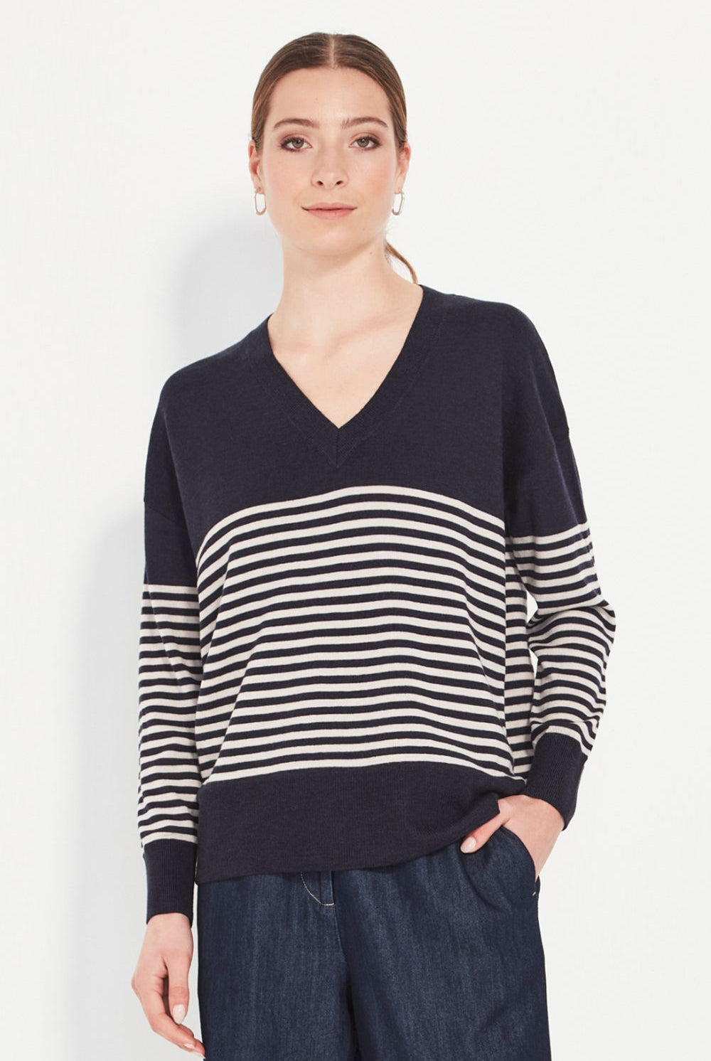Verge - Verge Brag Sweater | Ink Stripe - Jumper - Silvermaple Boutique