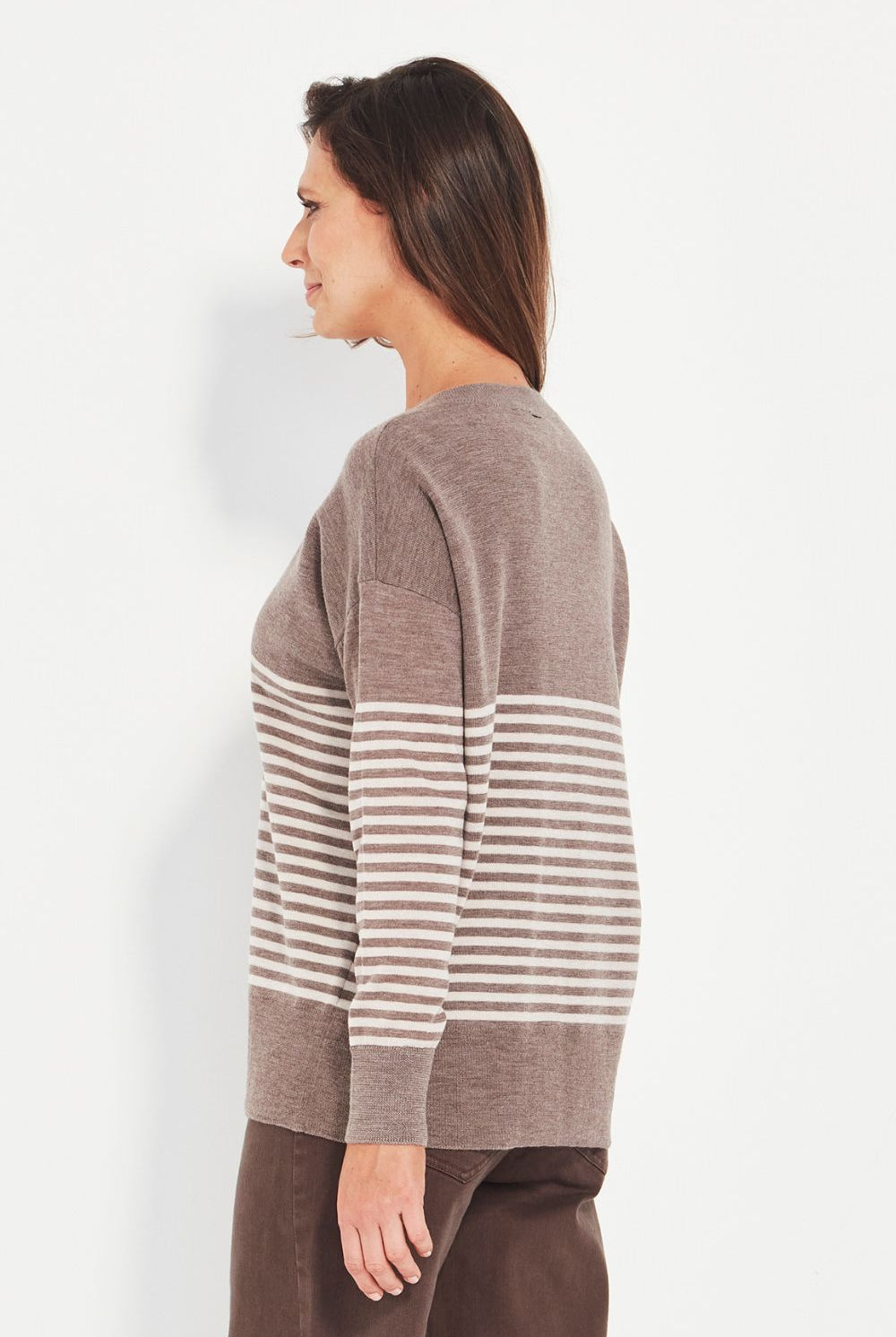 Verge - Verge Brag Sweater | Truffle Stripe - Jumper - Silvermaple Boutique