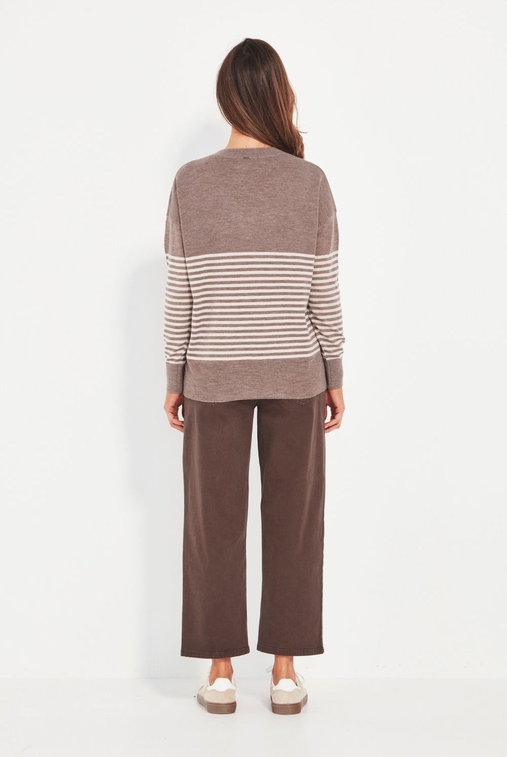 Verge - Verge Brag Sweater | Truffle Stripe - Jumper - Silvermaple Boutique