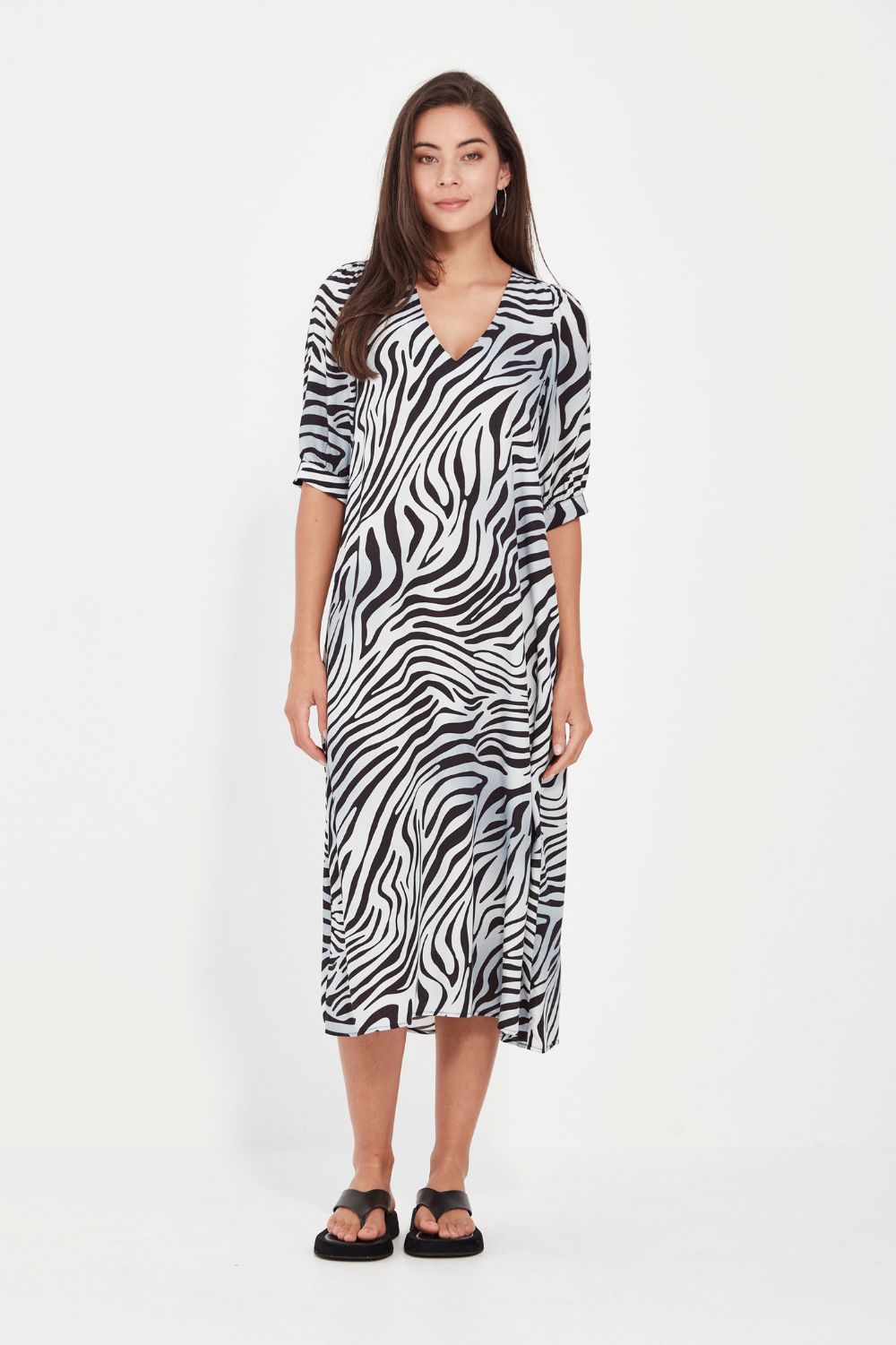 Verge - Verge Casey Dress | Zebra Print - Dress - Silvermaple Boutique