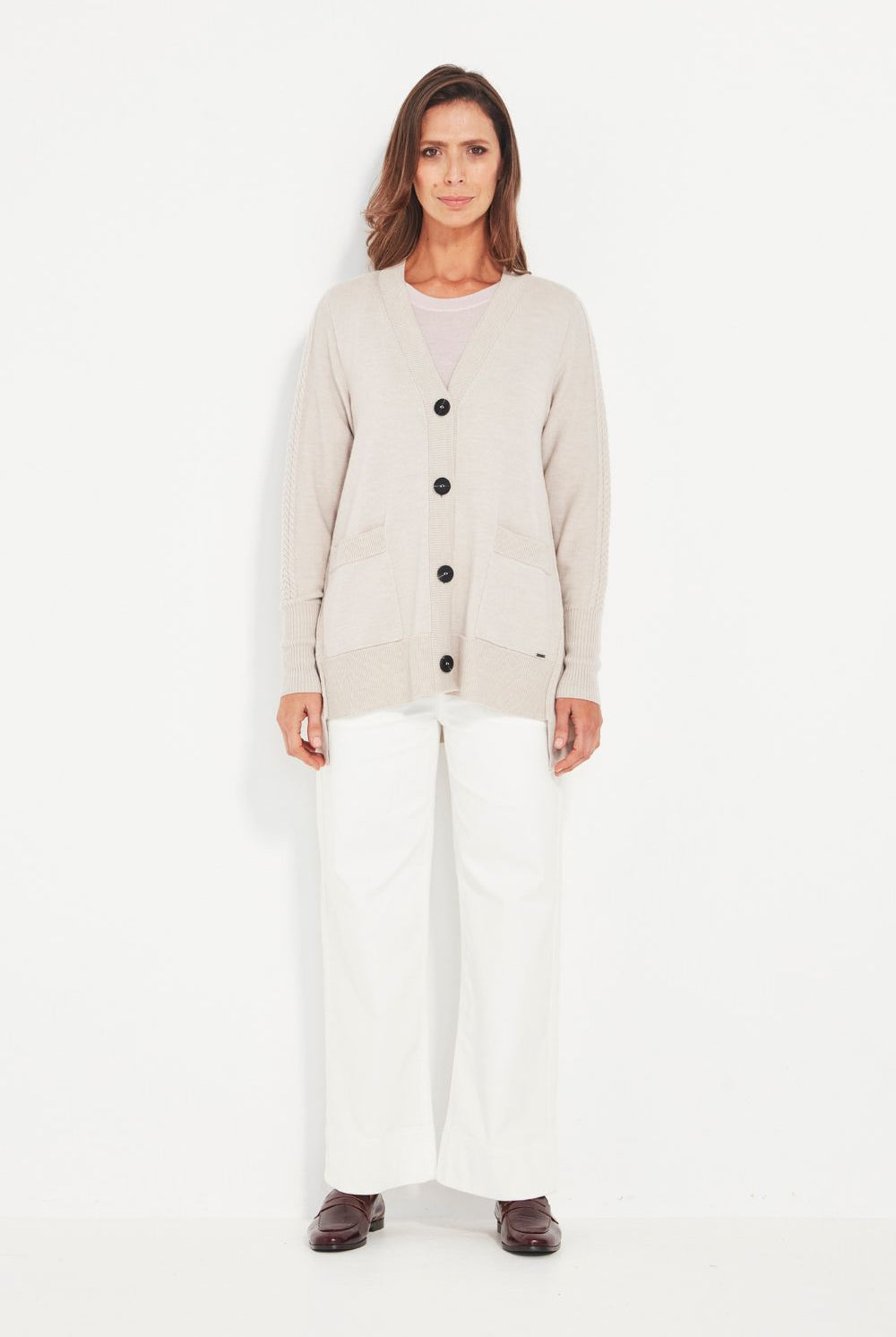 Verge - Verge Cherish Cardi | Chalk Marle - Cardigan - Silvermaple Boutique