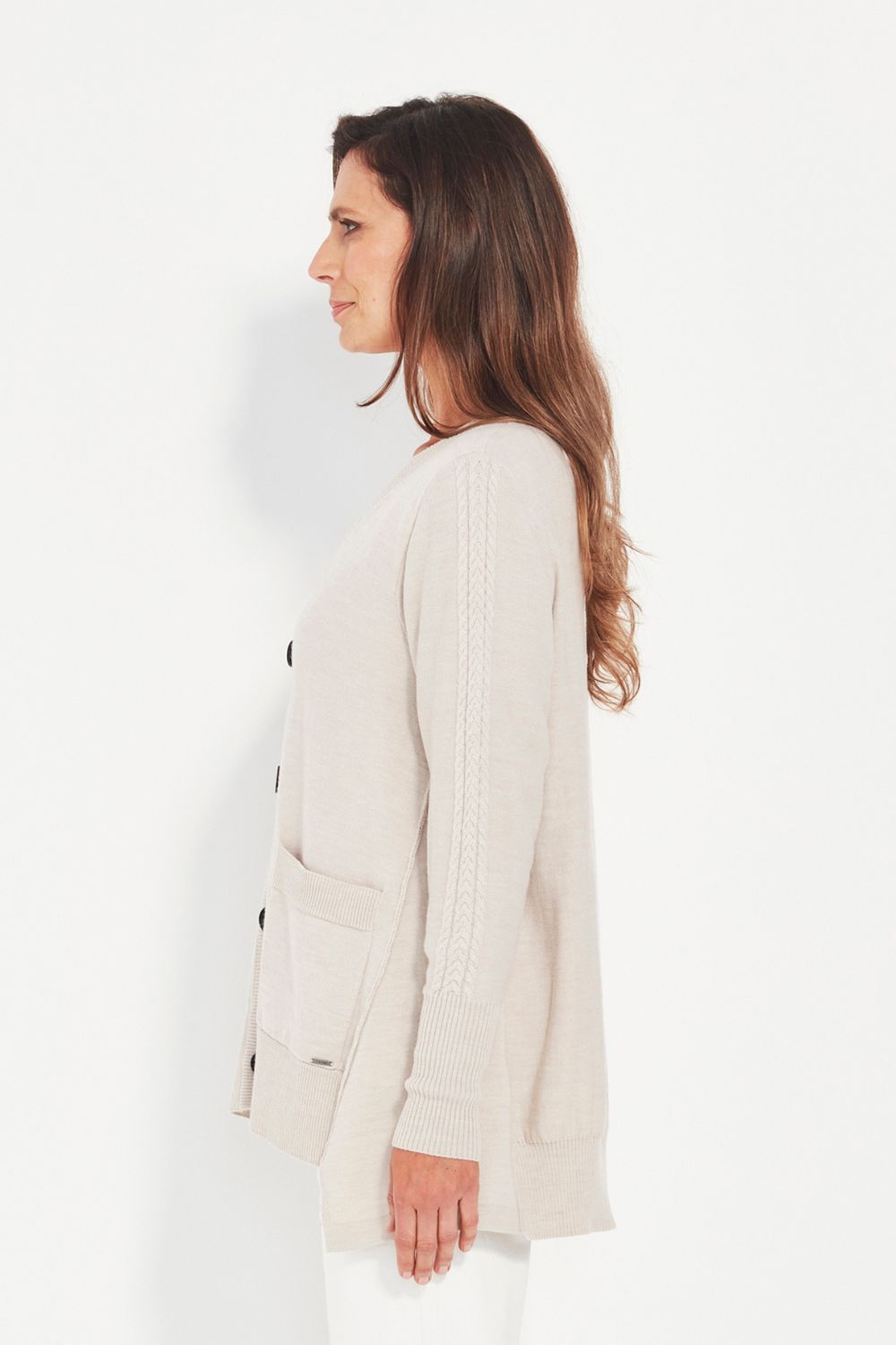 Verge - Verge Cherish Cardi | Chalk Marle - Cardigan - Silvermaple Boutique