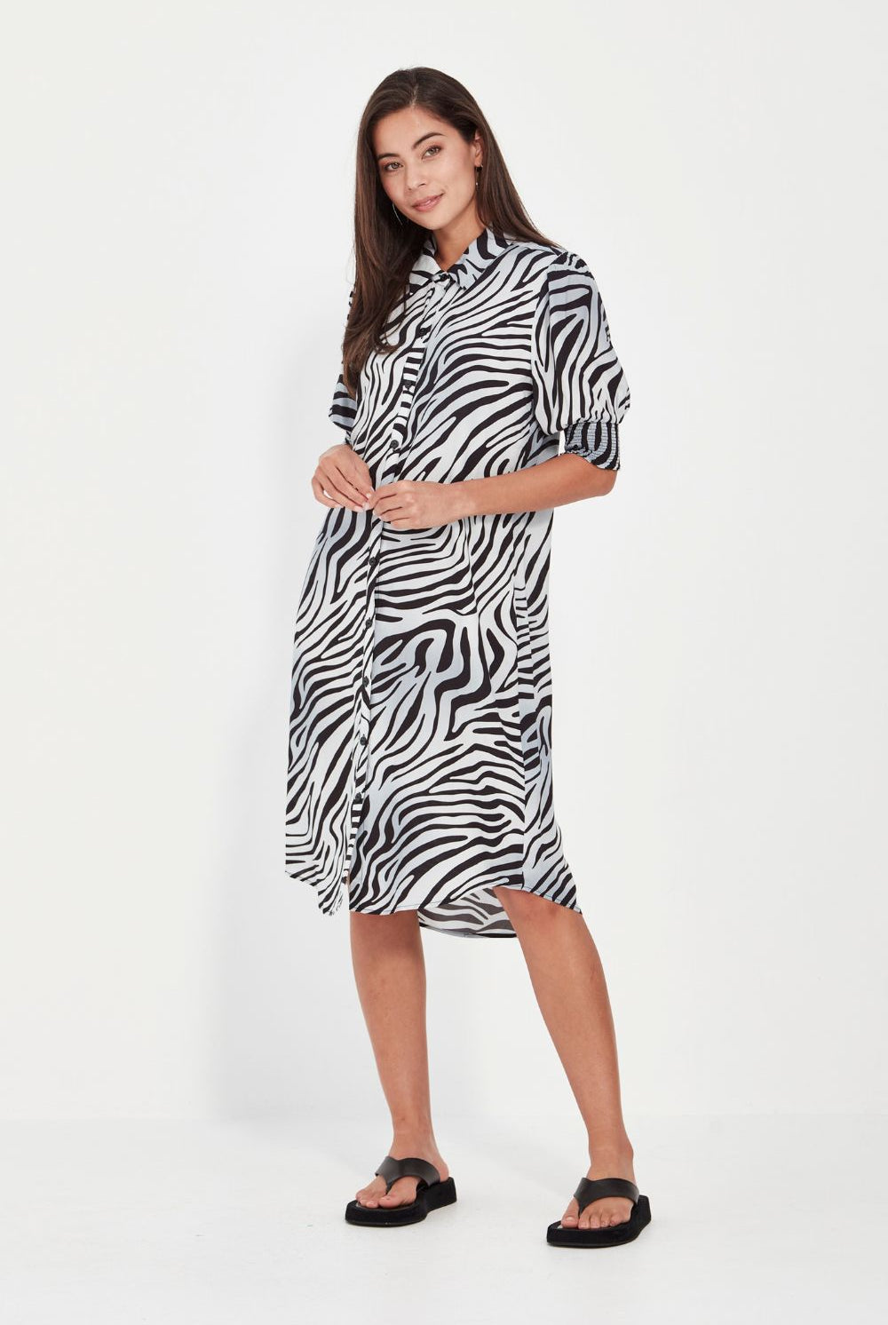 Verge - Verge Julia Dress | Zebra Print - Dress - Silvermaple Boutique
