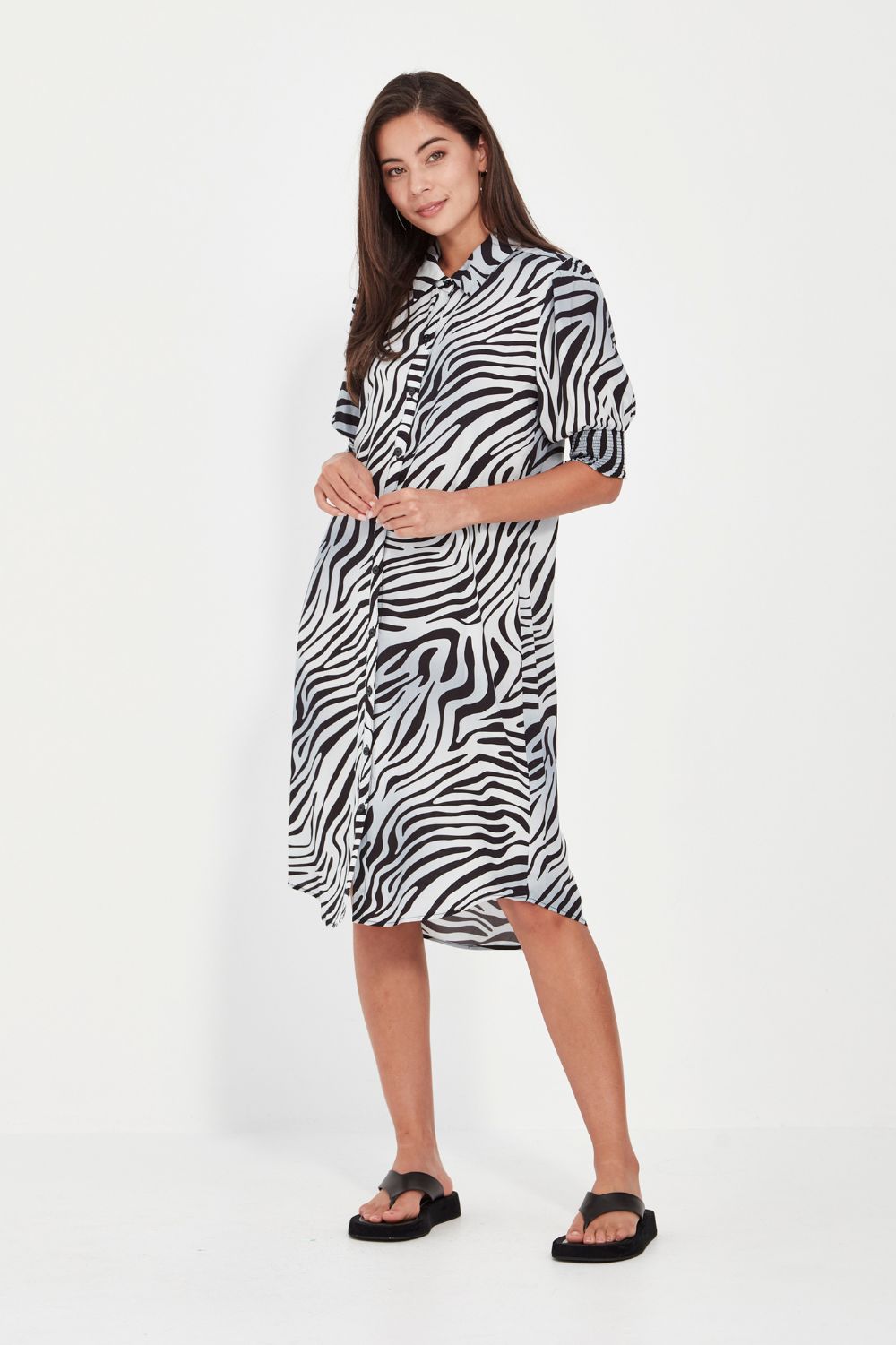 Verge - Verge Julia Dress | Zebra Print - Dress - Silvermaple Boutique