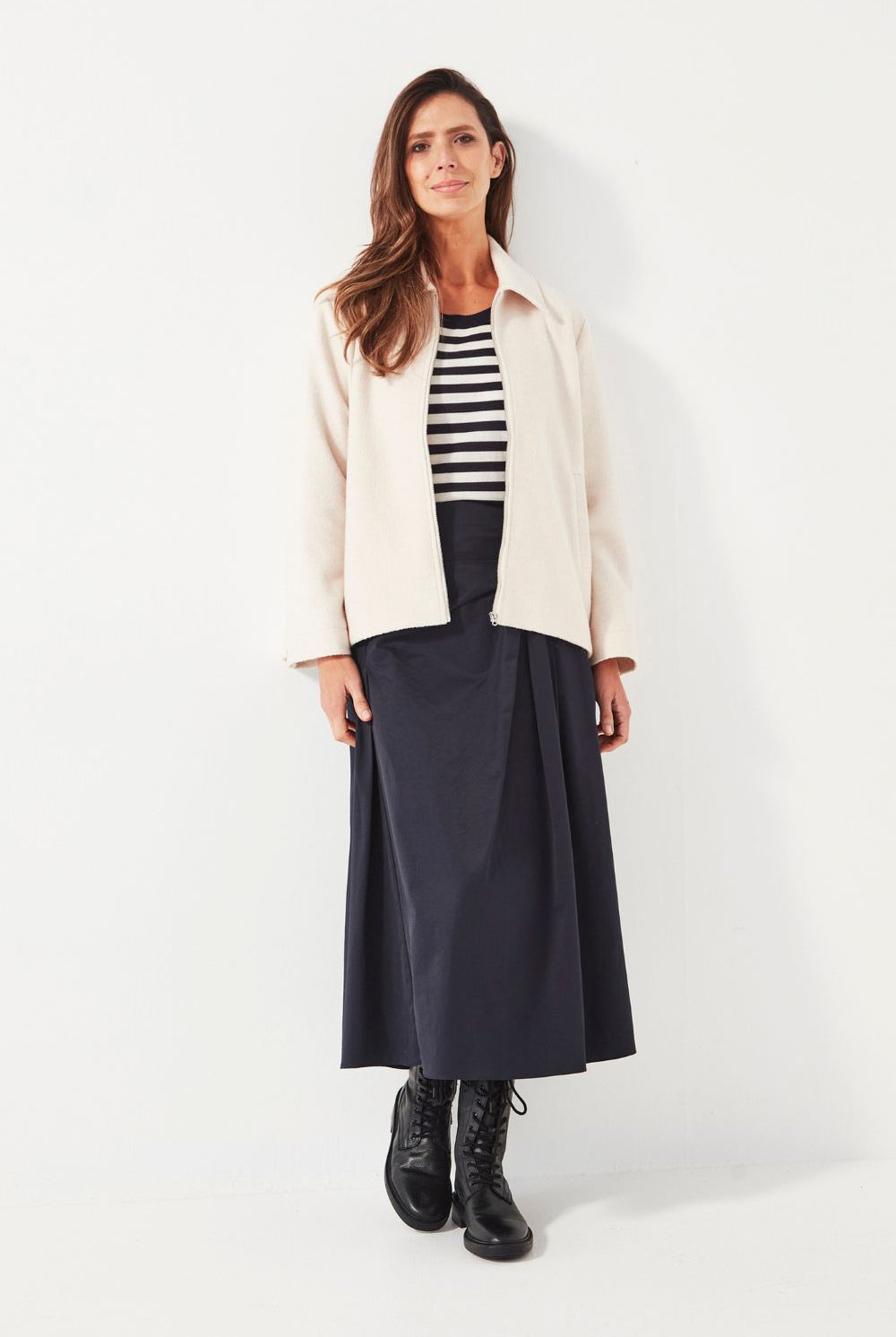 Verge - Verge Stroll Skirt | Ink - Skirt - Silvermaple Boutique