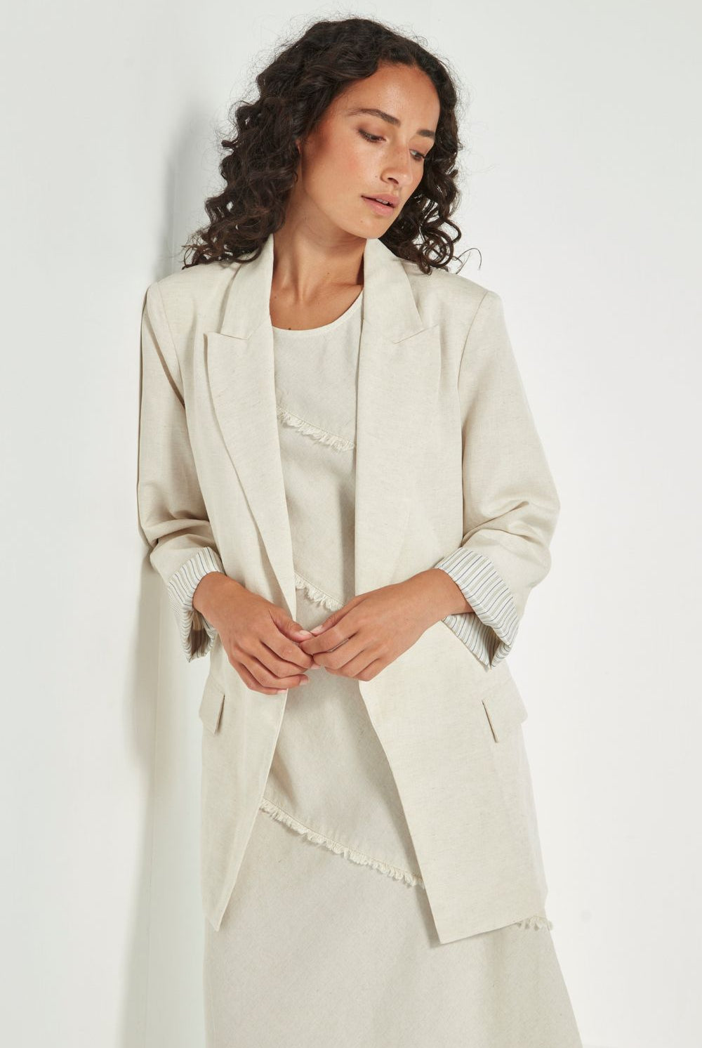 Verge - Verge Yara Blazer | Cashew - Blazer - Silvermaple Boutique