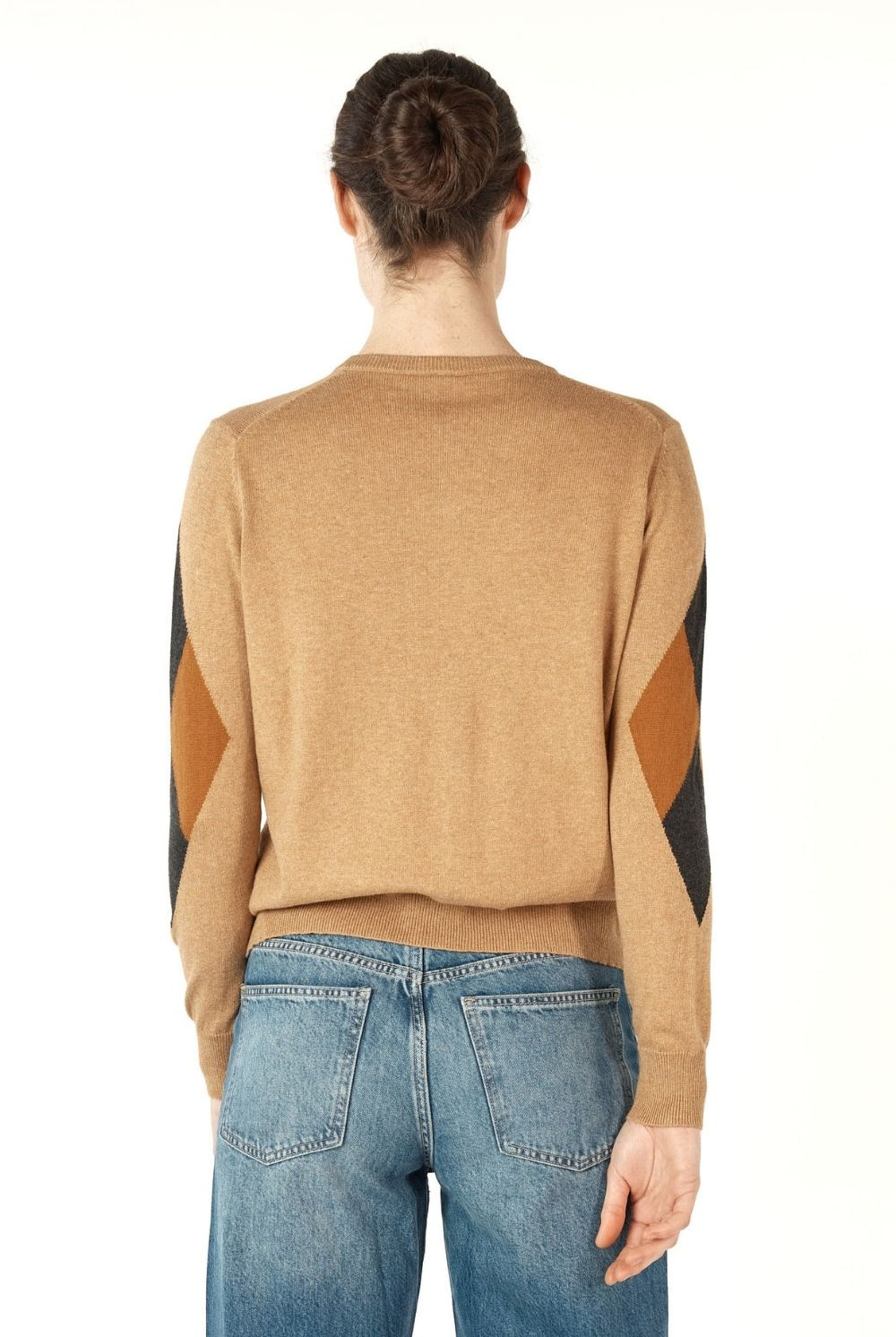 Zaket & Plover - Diamond Dapper Cardi | Camel - Knitwear - Silvermaple Boutique