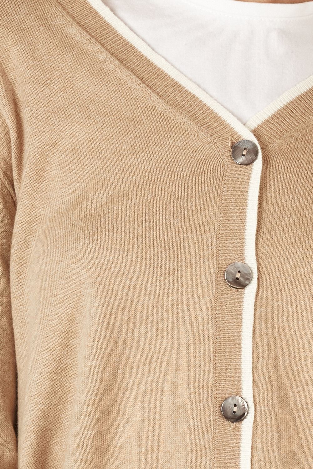 Zaket & Plover - Essential V Cardi | Oat - Knitwear - Silvermaple Boutique