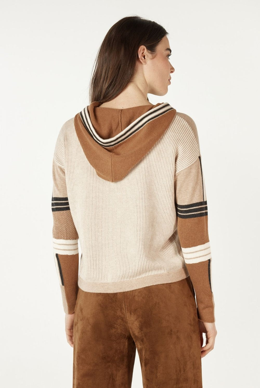 Zaket & Plover - Multi Media Hoodie | Oat - Knitwear - Silvermaple Boutique