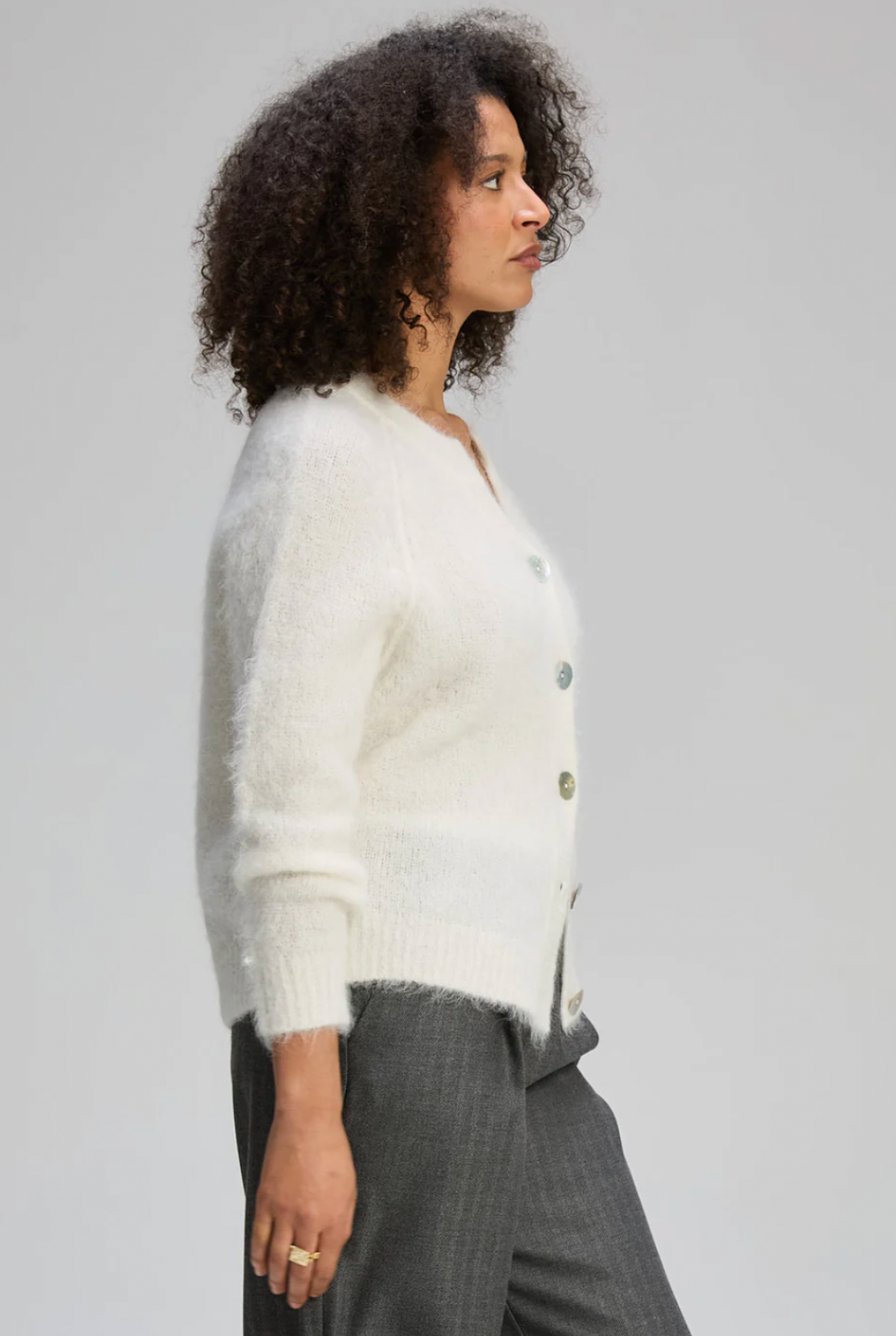 Zaket & Plover - Alpaca Cardi | White - Cardigan - Silvermaple Boutique