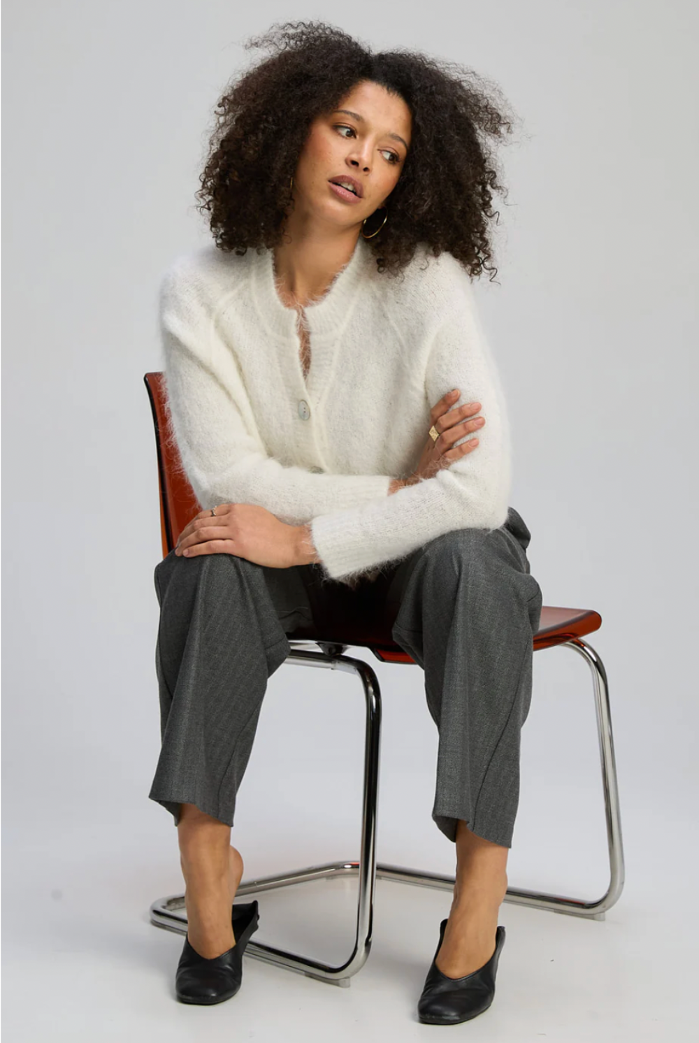 Zaket & Plover - Alpaca Cardi | White - Cardigan - Silvermaple Boutique