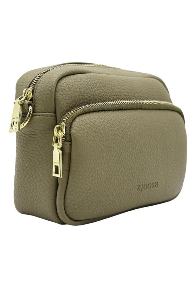 Zjoosh Riley Cross Body Bag | Khaki_Silvermaple Boutique