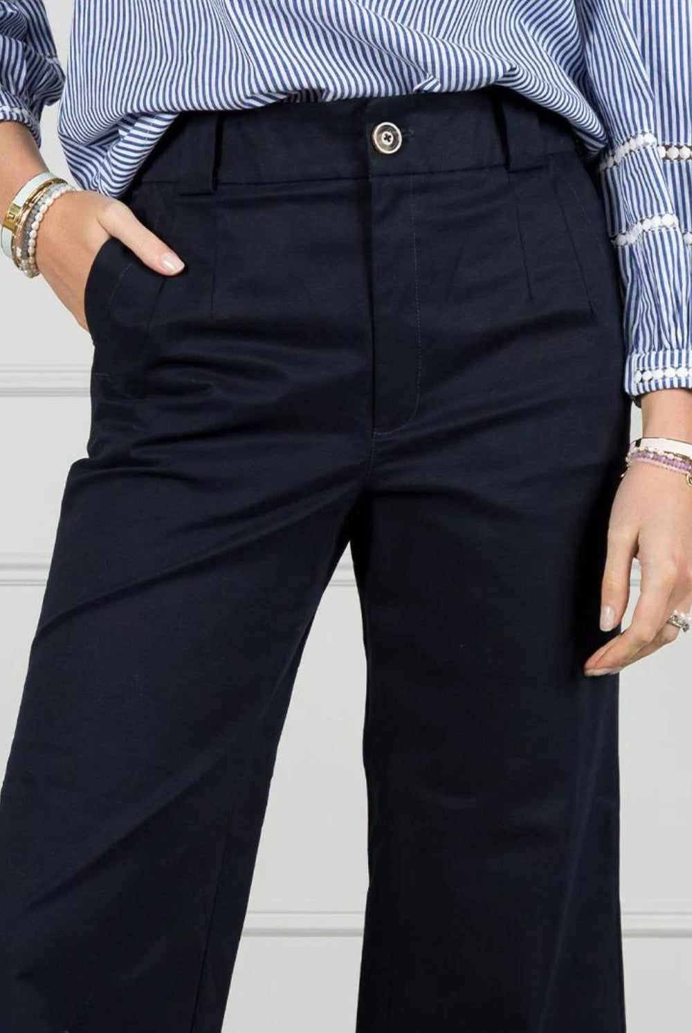 Zjoosh - Carla Pant | Navy - Pants - Silvermaple Boutique