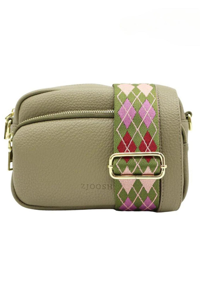 Zjoosh Riley Cross Body Bag | Khaki_Silvermaple Boutique