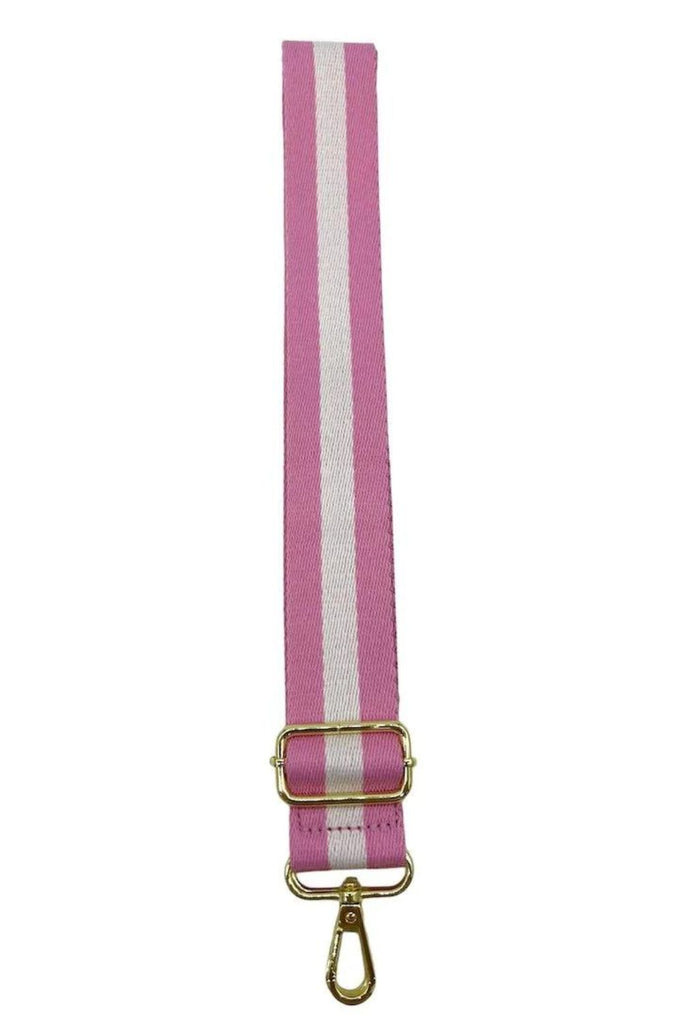 Zjoosh Webbing Bag Strap | Pink/White_Silvermaple Boutique