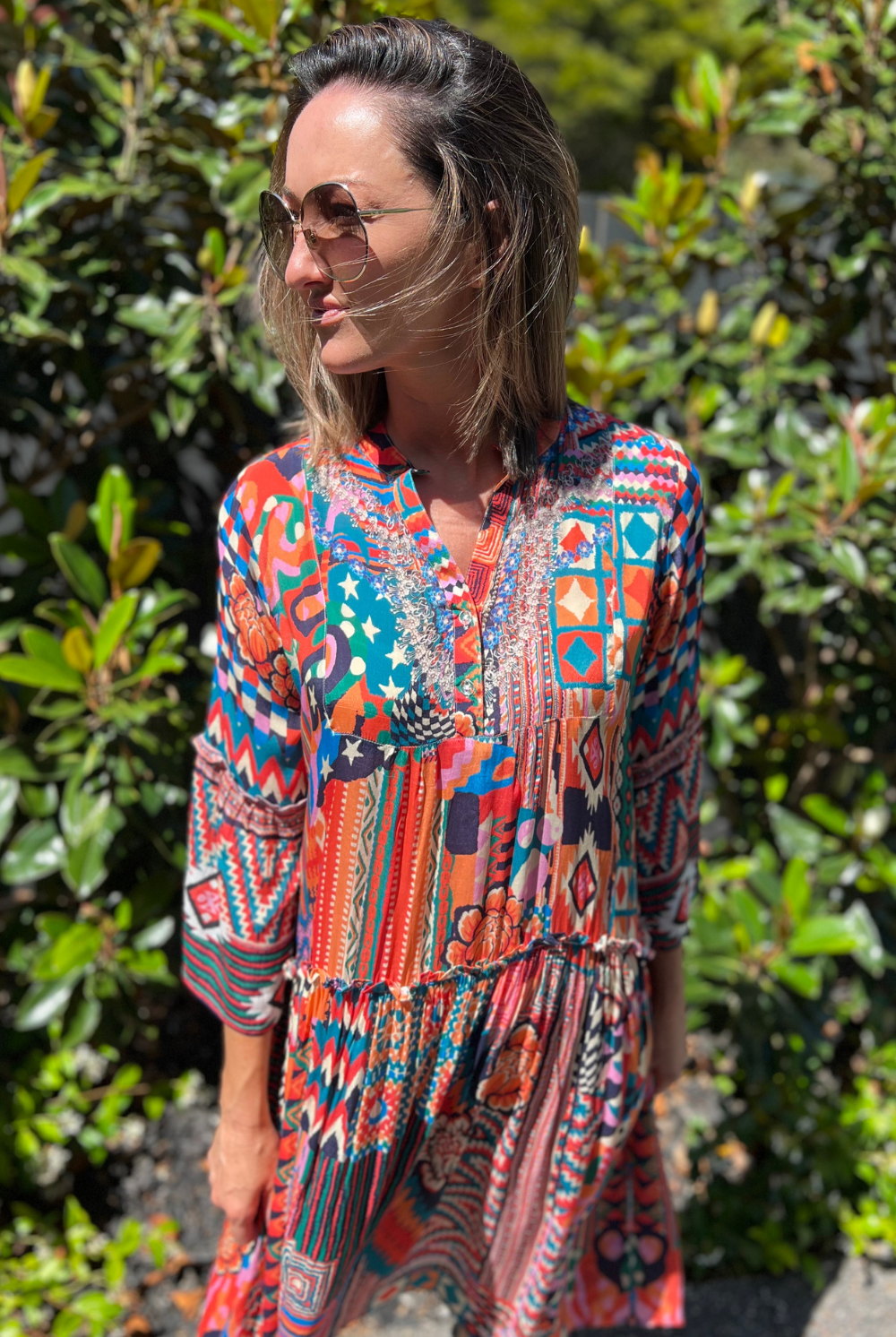 Silvermaple Collection - Paige Frill Dress | Moroccan - Dress - Silvermaple Boutique