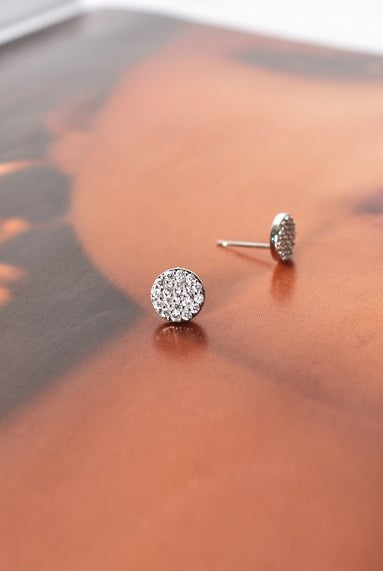 Adorne - CZ Diamante Stud Earrings | Silver/Crystal - Jewellery - Silvermaple Boutique