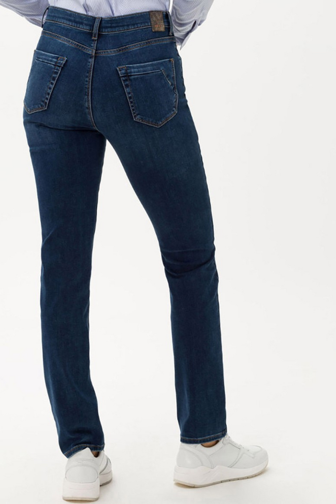 Brax Mary 5 Pocket Jean | Used Dark Blue | Silvermaple  Boutique 