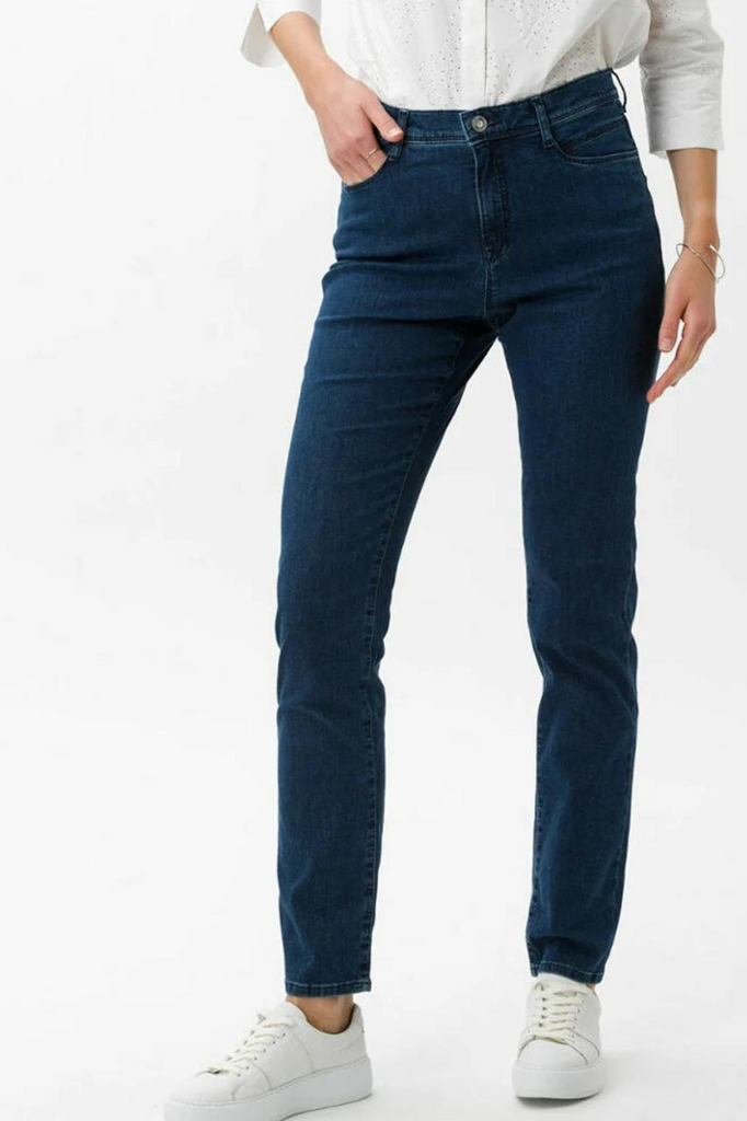 Brax Mary 5 Pocket Jean | Clean Dark Blue | Silvermaple  Boutique 