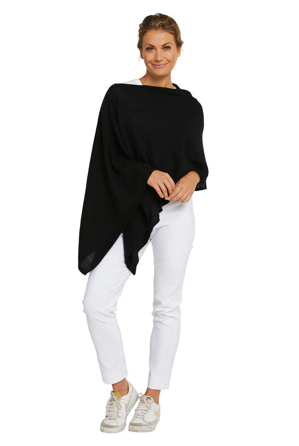 Esperance & Co - Cashmere Topper | Ebony - Scarves & Wraps - Silvermaple Boutique