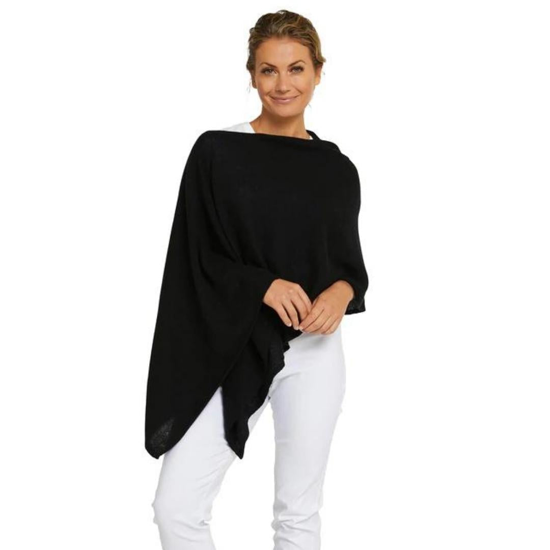 Esperance & Co - Cashmere Topper | Ebony - Scarves & Wraps - Silvermaple Boutique