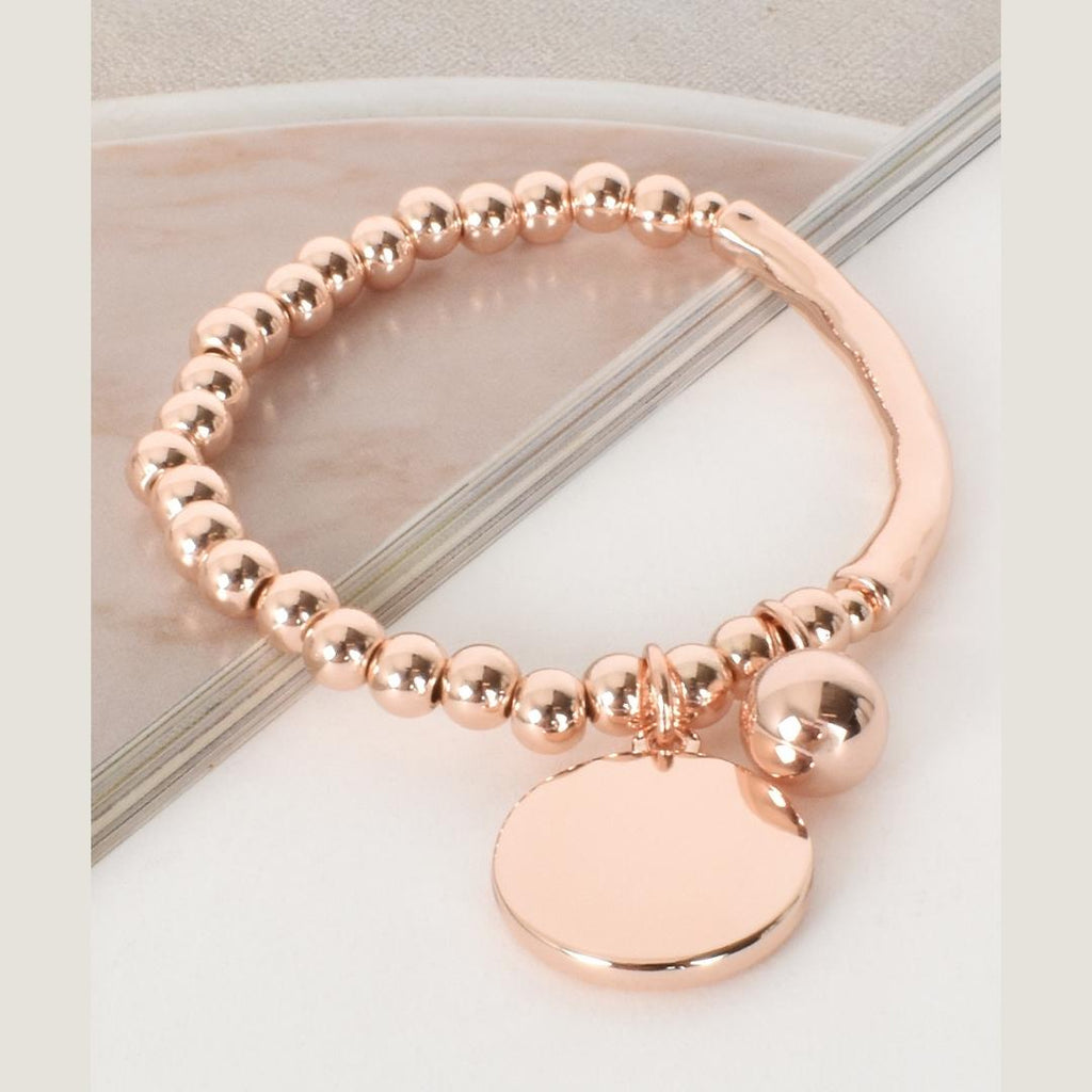 Adorne Essential Ball Disc Bracelet | Rose_Silvermaple Boutique