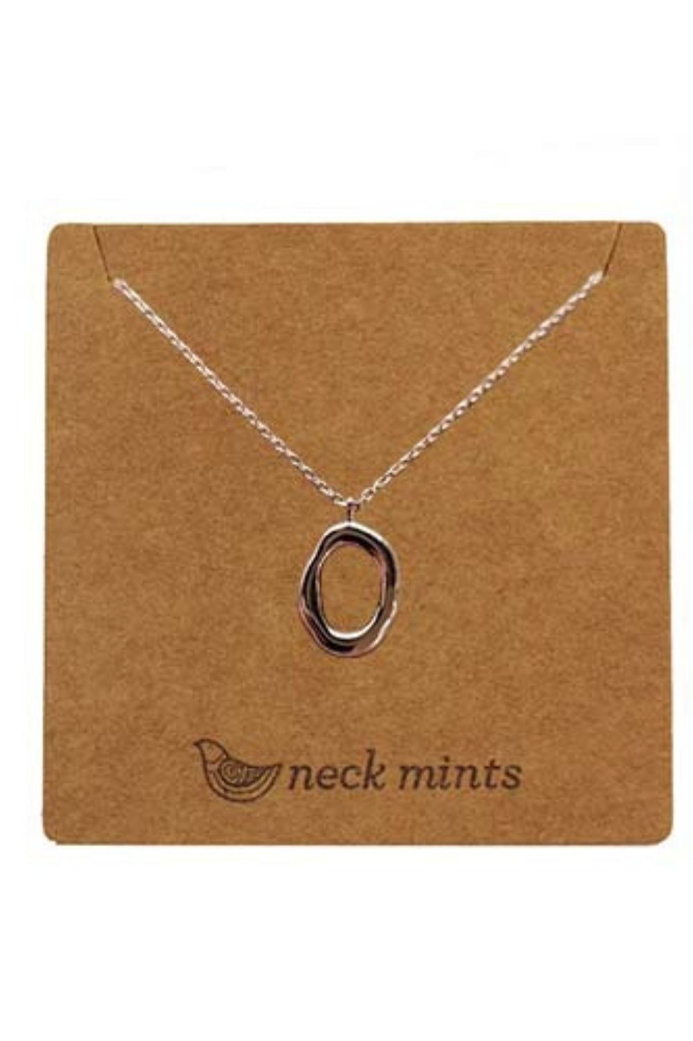 Fabienne - Neck Mints Organic Open Oval Necklace | Rose Gold - Jewellery - Silvermaple Boutique
