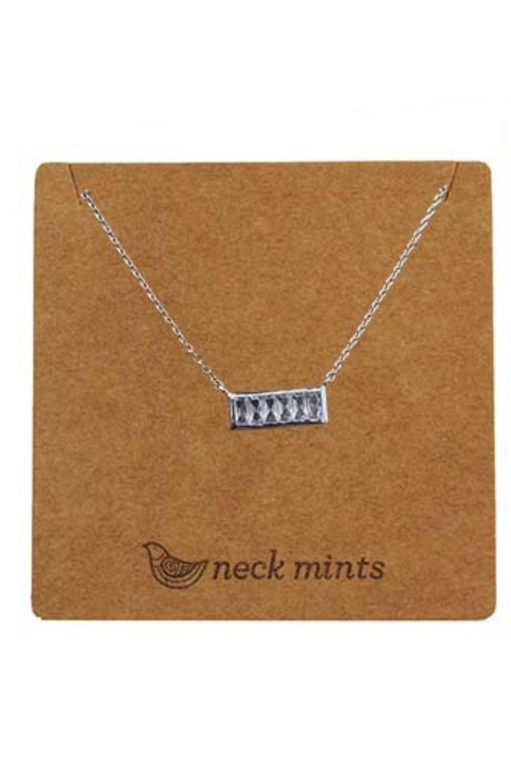 Fabienne - Ear Mints Cubic Rectangular Pendant | Silver - Jewellery - Silvermaple Boutique