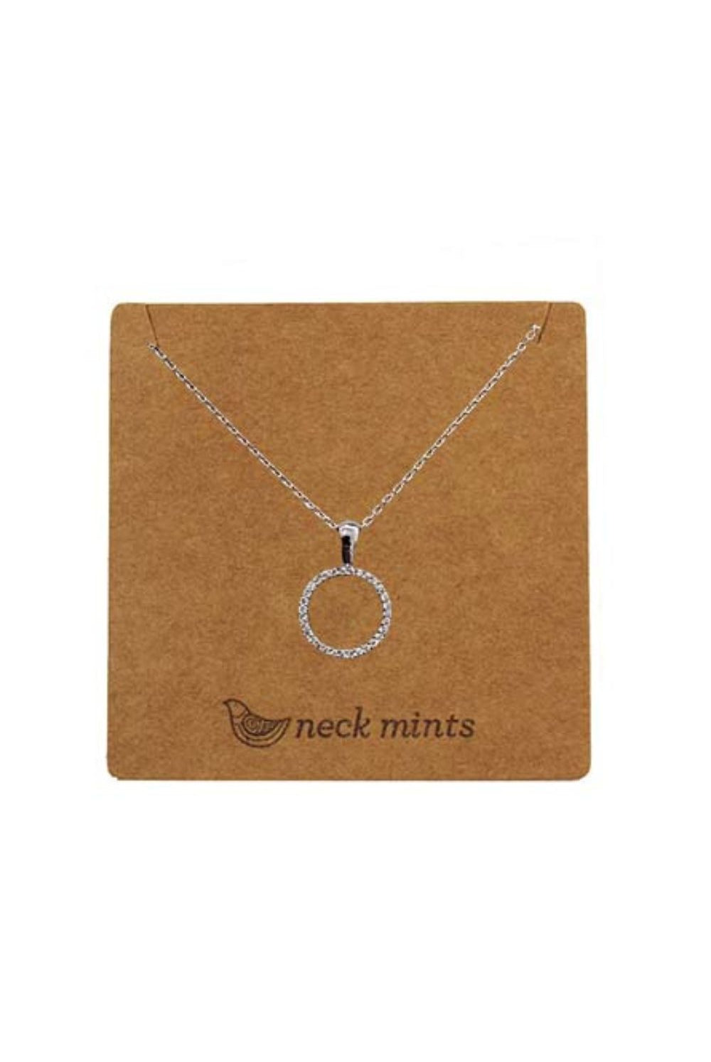 Fabienne - Neck Mints Cubic Open Circle Necklace | Silver - Jewellery - Silvermaple Boutique